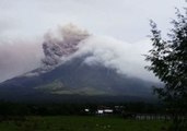 Mayon Volcano Continues to Spew Steam and Ash Above Legazpi City