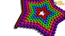 Learn Colors with a lot of Soccer Balls and 3D Star for Kids Toddlers Babies-YN8pq0fvhmw