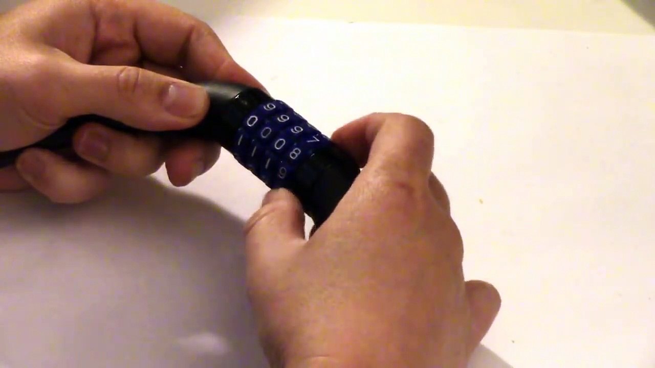 Unlock Lock without Combination (Tonyon Bike Cable Lock) video