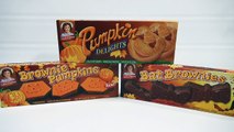 Little Debbie Pumpkin Delights Cookies & Pumpkin & Bat Brownies
