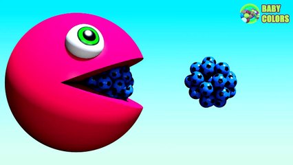 ⚽ Learn Colors with 3d Pacman Compilation for Kids Toddlers Babies-0SRiPU1NgHg