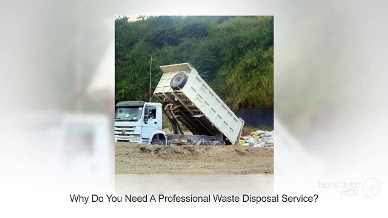 Why Do You Need A Professional Waste Disposal Service?