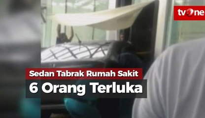 Sedan Tabrak Lobi Rumah Sakit, Enam Orang Terluka