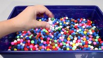 Learn Colors Baby Doll Bath Time Rainbow Clay Jelly Slime DIY & Play Doh Surprise Eggs Toys