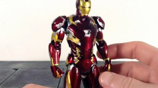 Bandai Tamashii Nations SH Figuarts Civil War IRON MAN MARK 46 Action Figure Review Toy Review