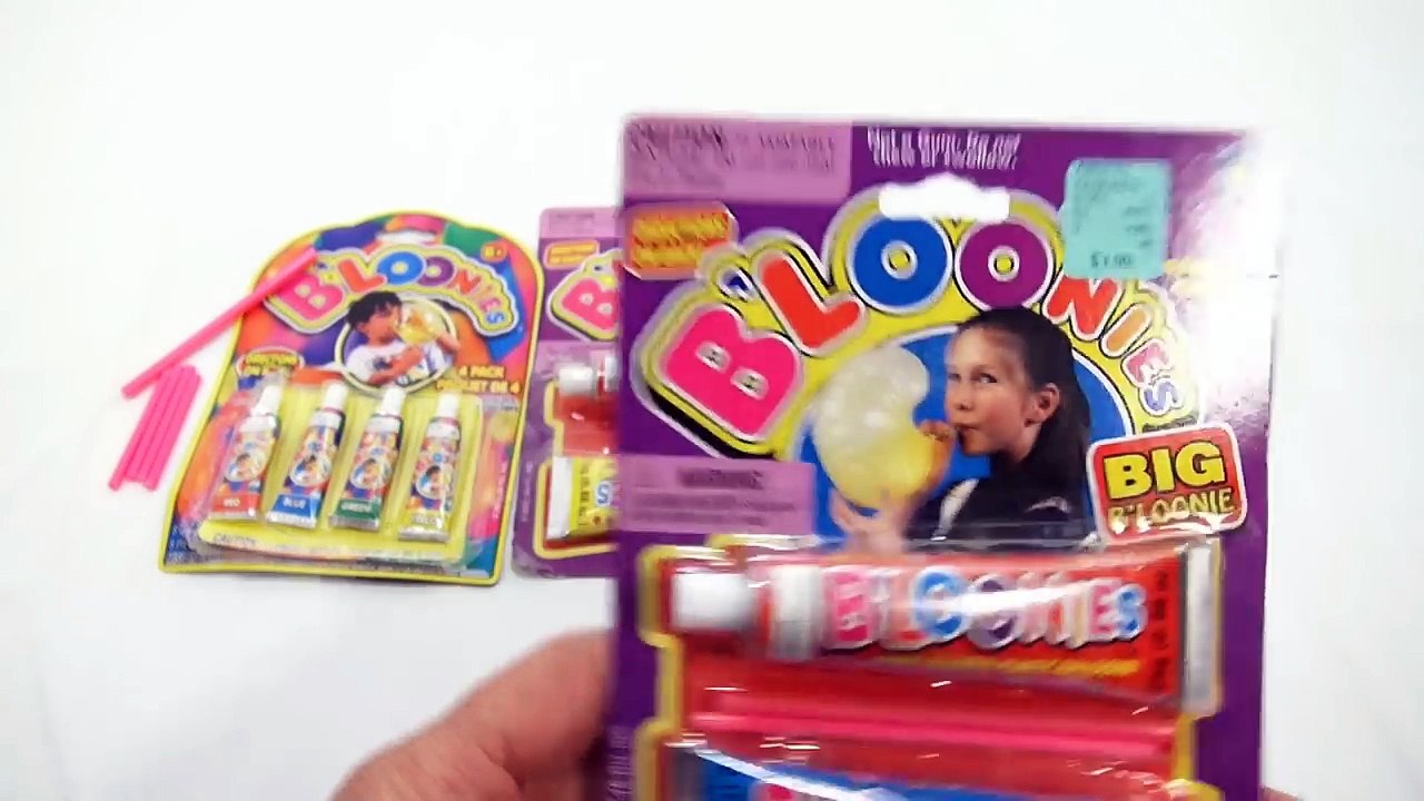 BLoonies 4-Pack and Big BLoonies Blow Up Plastic Balloons! Ja-Ru Toys