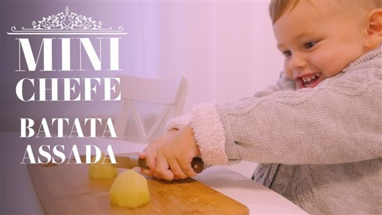 Mini chefe: batata assada