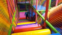 Playing Indoor Playground Kids Fun with Balls Toys Play cente for K