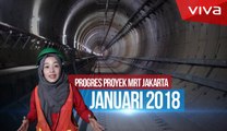 Intip Kemajuan Proyek MRT Jakarta di Awal Tahun 2018