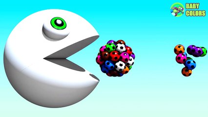 ⚽ Learn Colors with 3d Pacman Compilation for Kids Toddlers Babies-0SRiPU1NgH