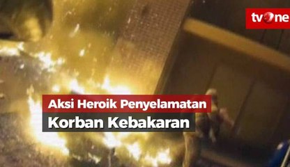 Aksi Dramatis Penyelamatan Korban Kebakaran