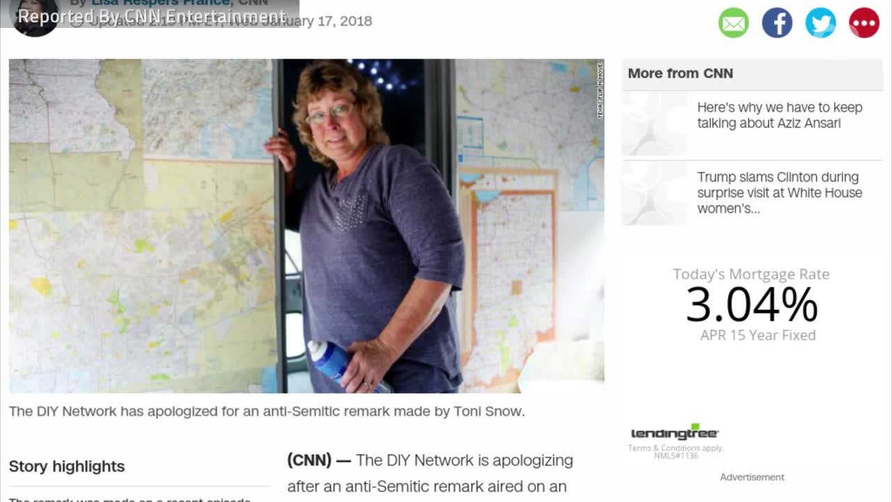 DIY Network Apologizes After Host's Anti-Semitic Remark