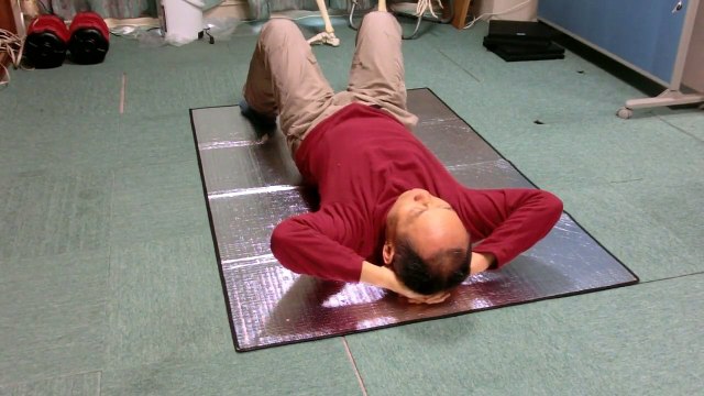 Less: Elbow closer to the floor on the back (#Feldenkrais ATM)