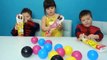 Balls Learning Colors with Kids and Surprise Eggs Learn colors and open eggs surprises for Bab