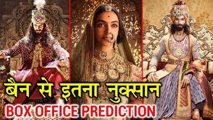 PADMAAVAT Box Office Predictions | 25 % Loses | BAN In 4 Major States