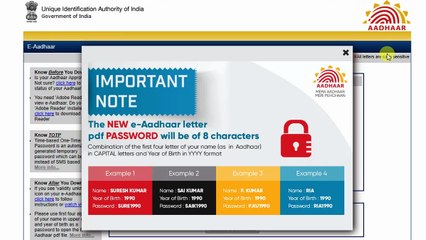 How to download your e-Adhaar using UIDAI - Official Website in Tamil.?