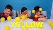 Balls Learning Colors with Kids and Surprise Eggs Learn colors and open eggs surprises