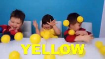 Balls Learning Colors with Kids and Surprise Eggs Learn colors and open eggs surprises