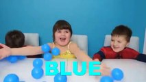 Balls Learning Colors with Kids and Surprise Eggs Learn colors and open eggs surprises for Baby