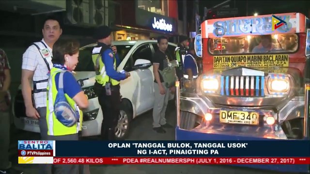 Oplan 'Tanggal Bulok, Tanggal Usok' ng I-ACT, pinaigting pa