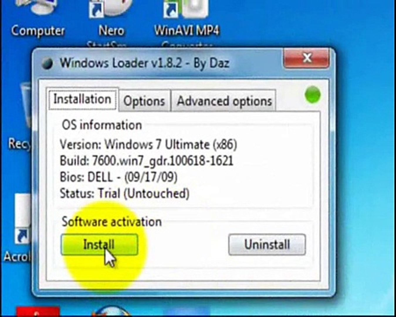 Windows 7 build 7600 activator