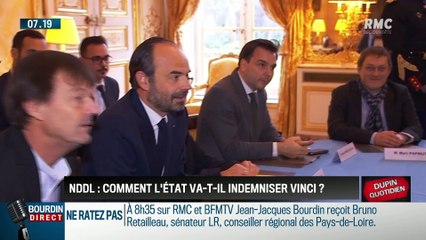 Dupin Quotidien : L'Etat va-t-il indemniser Vinci suite à l'abandon de Notre-Dame-des-Landes ? - 18/01