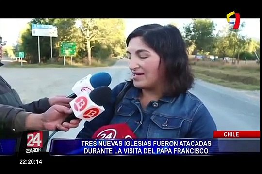 Chile: tres nuevas iglesias fueron atacadas durante visita del Papa