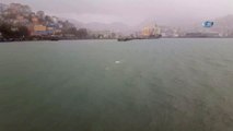 Zonguldak'ta Şiddetli Rüzgar ve Yağmur Etkili Oldu