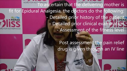 Painless Delivery or Epidural Analgesia - Dr Monica Agarwal, Paras Bliss Panchkula