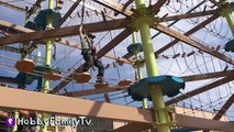 HobbyPig on ZIP LINE! Ropes Obstacle Course at Great Wolf Lodge