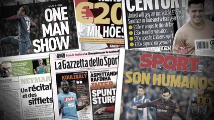 Les chiffres fous de l’opération Alexis Sanchez à Manchester, une pépite portugaise de 16 ans achetée 20M€