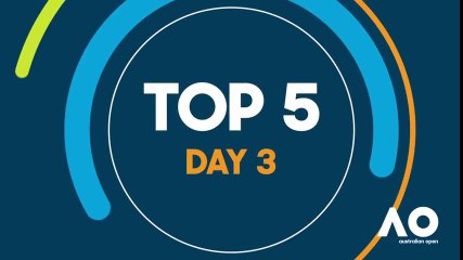 Top 5 shots from day 3  Australian Open 2018 FULL HIGHLIGHT .HD