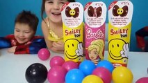 Balls Learning Colors with Kids and Surprise Eggs Learn colors and open eggs surprises for B