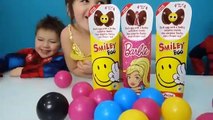 Balls Learning Colors with Kids and Surprise Eggs Learn colors and open eggs surprises for Ba