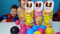 Balls Learning Colors with Kids and Surprise Eggs Learn colors and open eggs