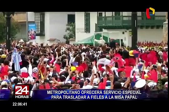 Conozca las rutas especiales que ofrece el Metropolitano para trasladarse a la misa de Las Palmas