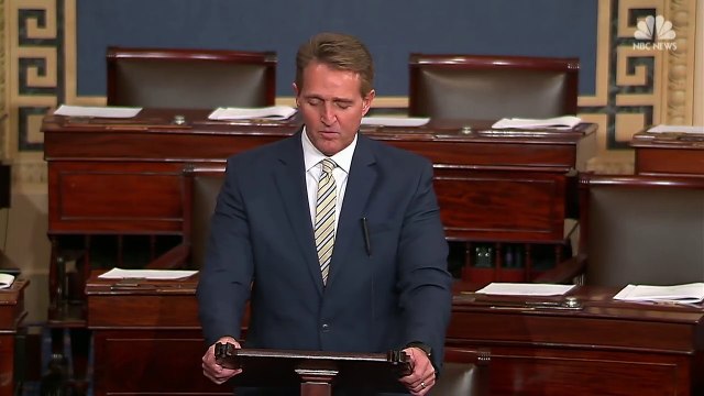 Senator Jeff Flake Slams President Donald Trump’s News Media Attacks _ NBC News