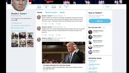 Trump revela ganhadores de seu prêmio 'Fake News'