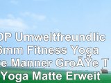 MMDP Umweltfreundliche 6mm Fitness Yoga Decke Männer Große TPE Yoga Matte Erweitern 80 Cm