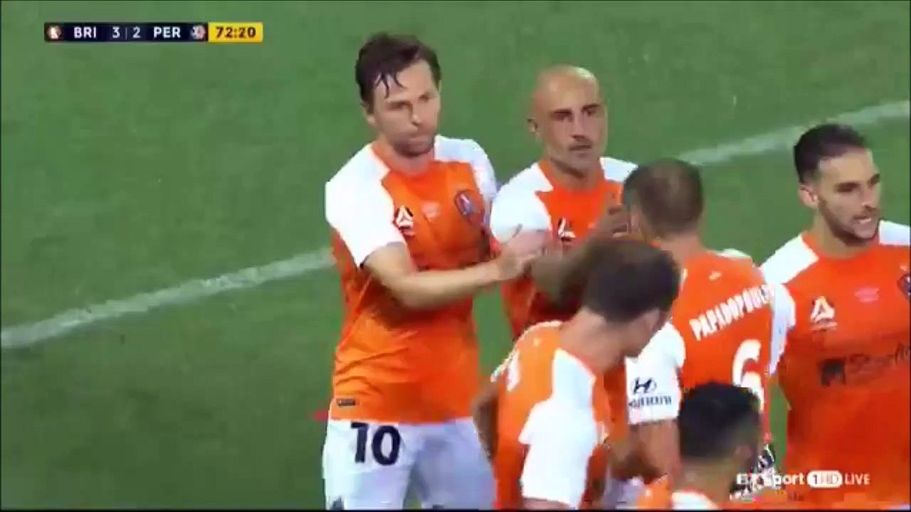 3-2 Brett Holman Goal Australia  A-League  Regular Season - 18.01.2018 Brisbane Roar 3-2 Perth Glory