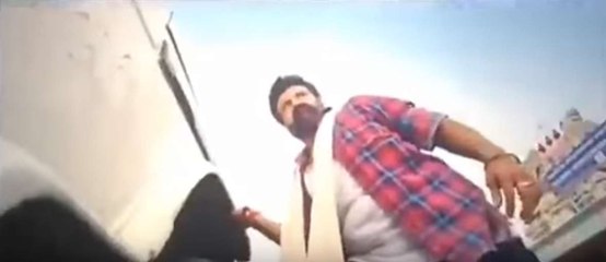 பாலகிருஷ்ணா பொலிரோ காரை ஒரு கையால்  தூக்கி சாகசம் படைத்தால் வந்த விளைவு