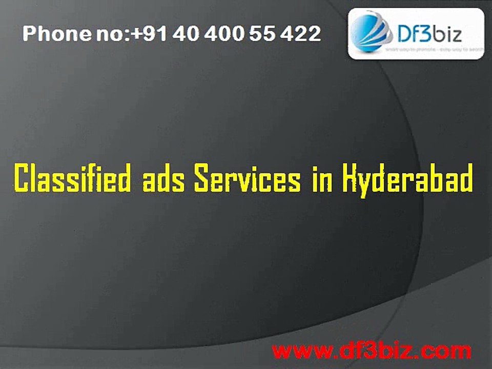 Classified ads Services in Hyderabad