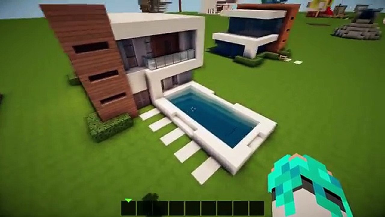Minecraft: Simple & Easy Modern House Tutorial / How to Build # 12
