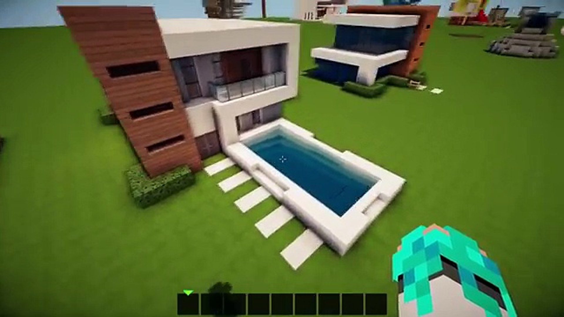 Minecraft Simple Easy Modern House Tutorial How To Build 19 Video Dailymotion