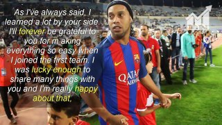 Lionel Messi sends beautiful Instagram message to Ronaldinho after Barcelona legend retires