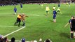 Morata red card. Chelsea fan on pitch confronts ref. Norwich player hands fan his dropped cigarettes