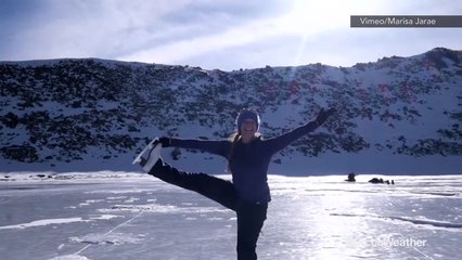Seasoned ice skater takes her hobby to new heights