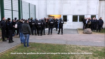 Les surveillants de prison mobilisés à Roanne