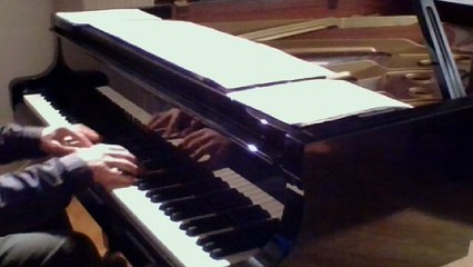Eden Ahbez's 'Nature boy', alternated with some chords from Harry Belafonte and Lord Burgess's song 'Island in the sun'