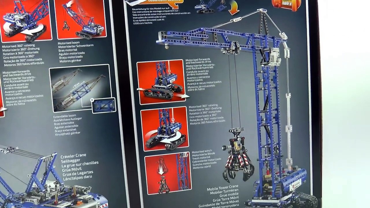 Lego Technic 42042 Crawler Crane Speed Build